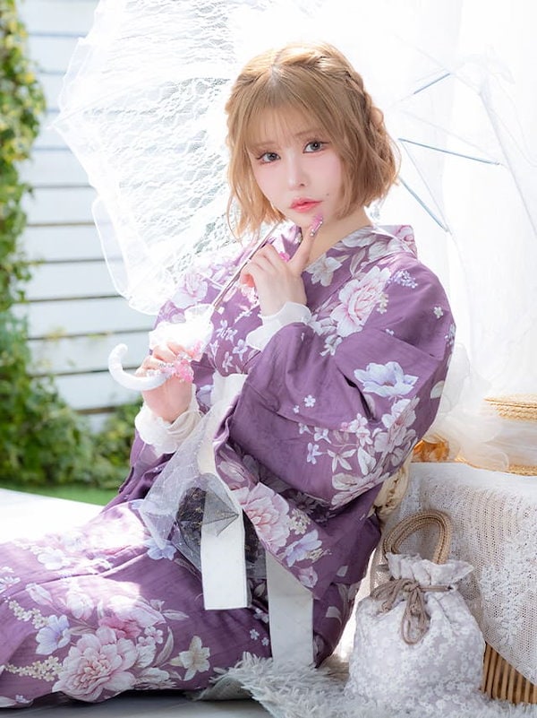 Qoo10] Tika ゆかた 浴衣 セット レディース 3点セ