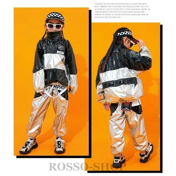 ロツソシヨツプ セール59805280 キッズダンス衣装 ヒップホップ セットアップ 子供服 ジャケット コート パンツ 上下セット ジャズダンス ステージ衣装 ロツソシヨツプ セール59805280 キッズダンス衣装 ヒップホップ セットアップ 子供服 ジャケット コート パンツ 上下セット ジャズダンス ステージ衣装