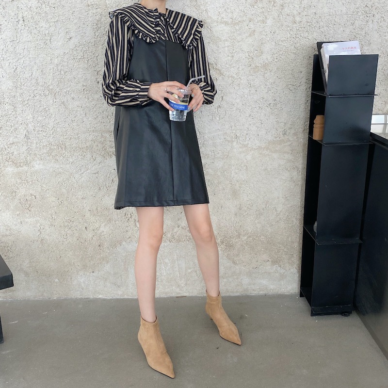 スエードブーツ ソックスブーツ ポインテッドトゥ ブーツ ハイヒール. ショートブーツ ２カラー a3549