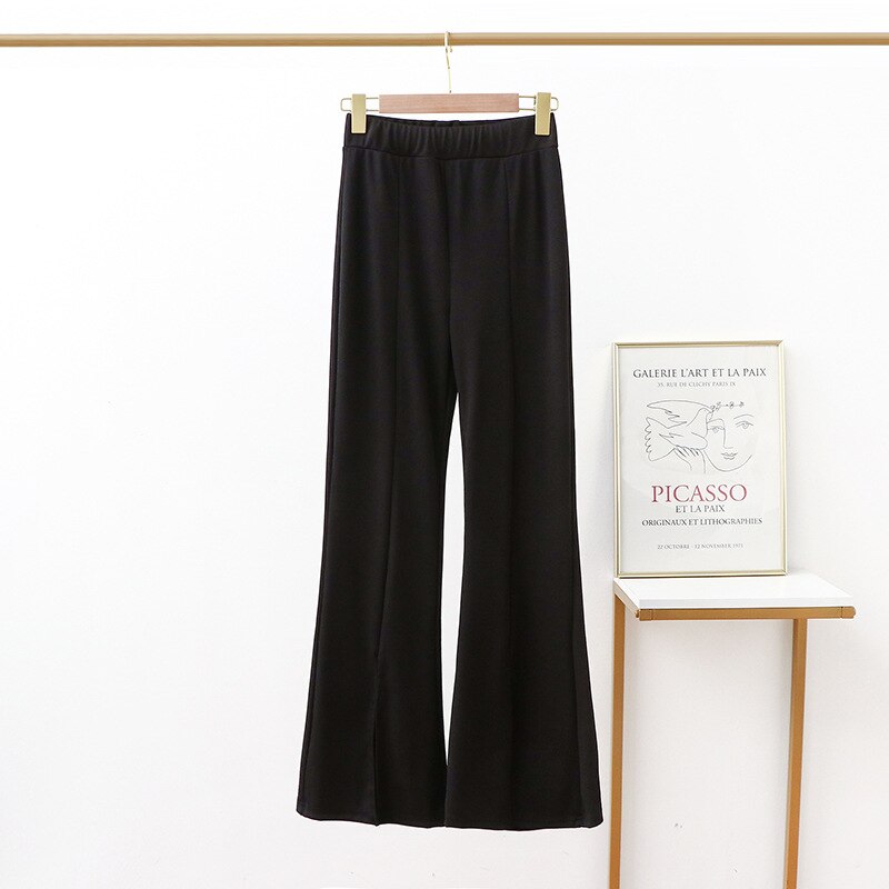 新発売ウエストゴムパンツひんやりボトムス接触冷感ボトムススリット入りパンツ フルレングススーツパンツ