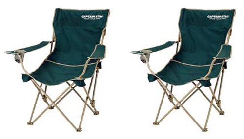 キャプテンスタッグ CSリクライニングラウンジ チェア 2個セット グリーン 【Amazon.co.jp限定】 U キャプテンスタッグ CSリクライニングラウンジ チェア 2個セット グリーン 【Amazon.co.jp限定】 U