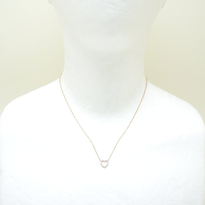 メトロハート ネックレス ダイヤモンド K18PG ピンクゴールド/293267【中古】 メトロハート ネックレス ダイヤモンド K18PG ピンクゴールド/293267【中古】