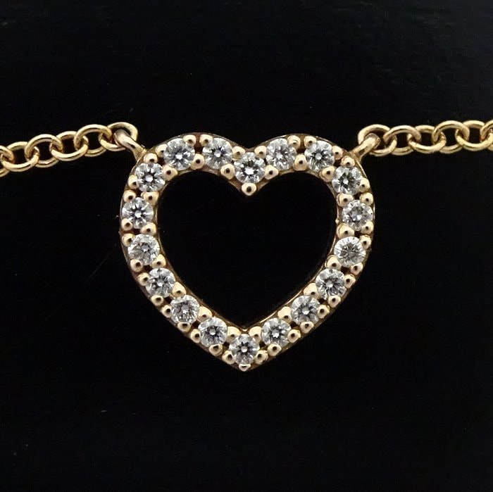 メトロハート ネックレス ダイヤモンド K18PG ピンクゴールド/293267【中古】 メトロハート ネックレス ダイヤモンド K18PG ピンクゴールド/293267【中古】