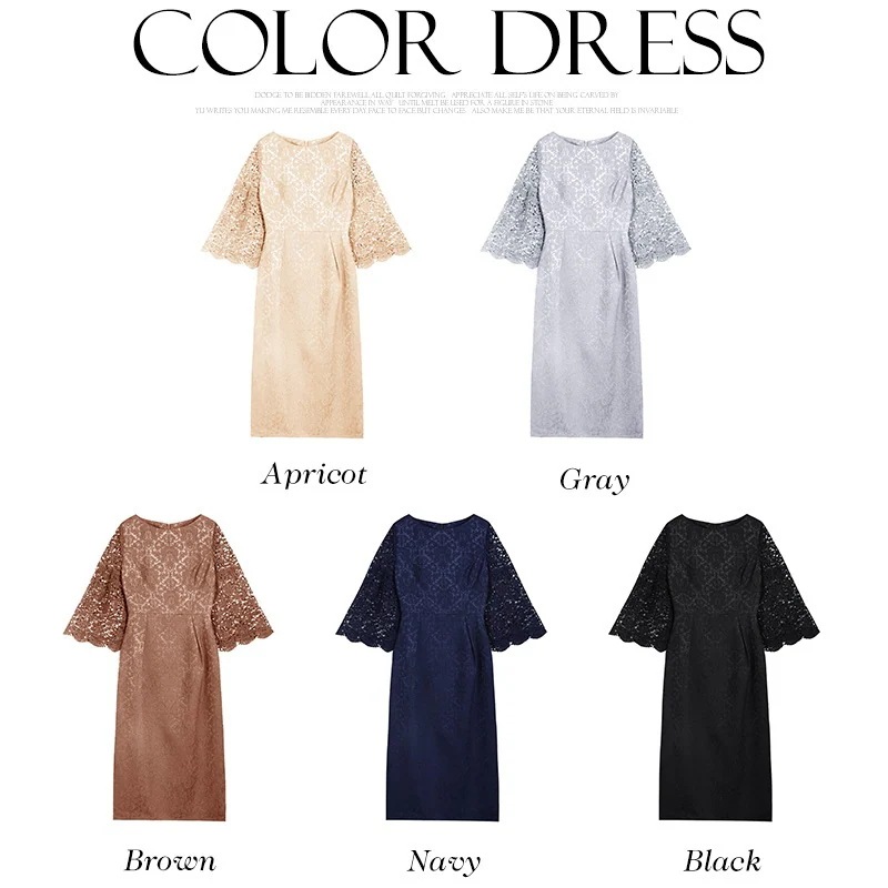 母の日パーティードレス 新しいスタイル 軽やかな大人 エレガント ドレス レース ラウンドネック ドレス 母の日パーティードレス 新しいスタイル 軽やかな大人 エレガント ドレス レース ラウンドネック ドレス