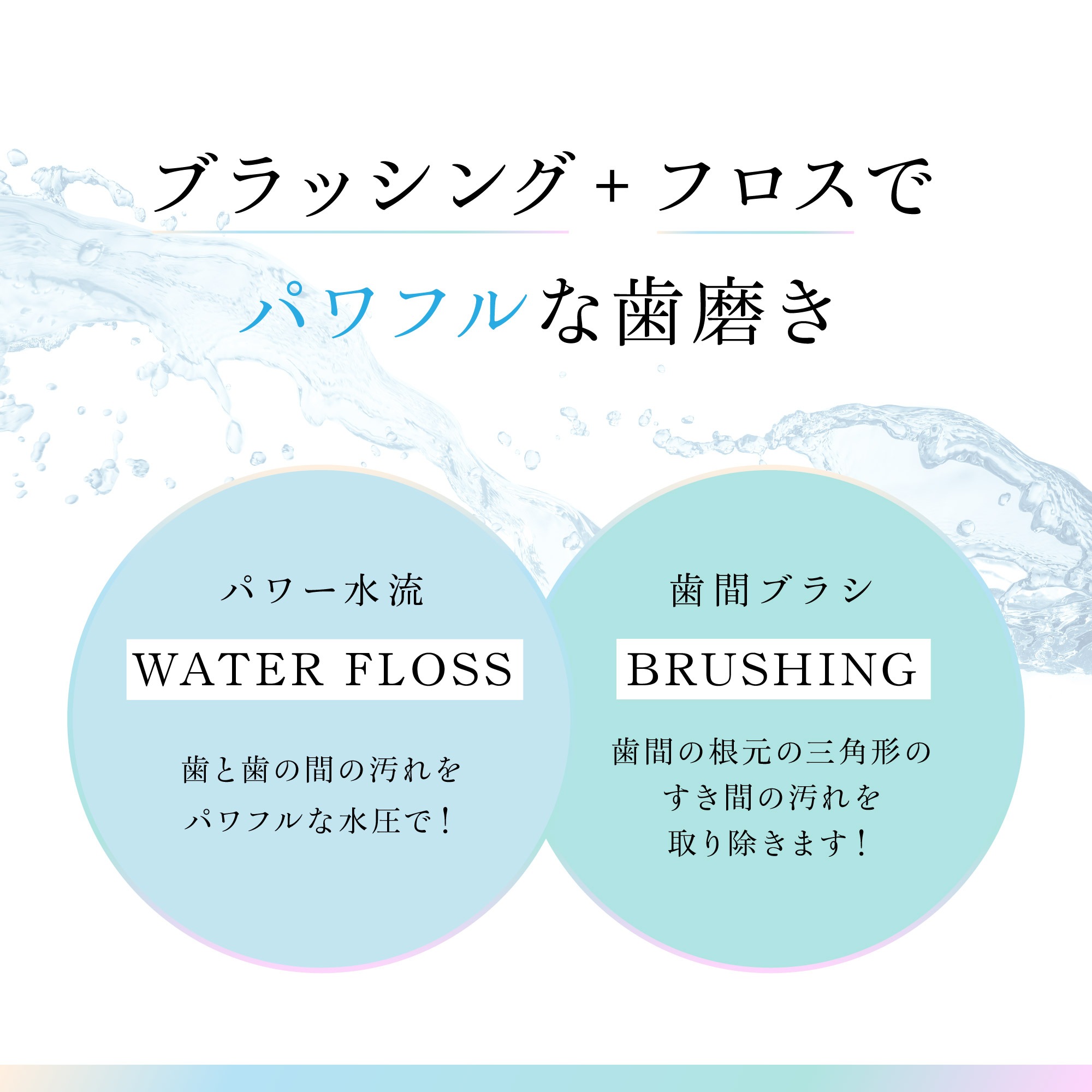 ジェットウォッシャー 初回版特典タンク付き ブラッシング ＆ フロス W効果 口腔洗浄器 ウォーターフロス 口腔洗浄機 電動歯ブラシ タフトブラシ