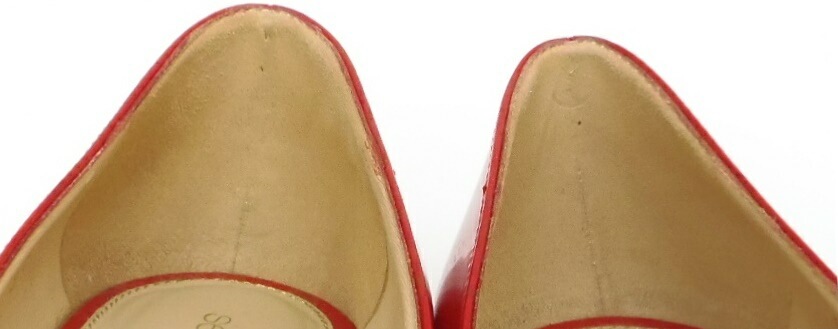 Sergio rossi ﾊｲﾋｰﾙﾊﾟﾝﾌﾟｽ ｴﾅﾒﾙ ｳｪｯｼﾞ 赤 ﾊﾟﾃﾝﾄﾚｻﾞｰ 37 【中古】(58904)