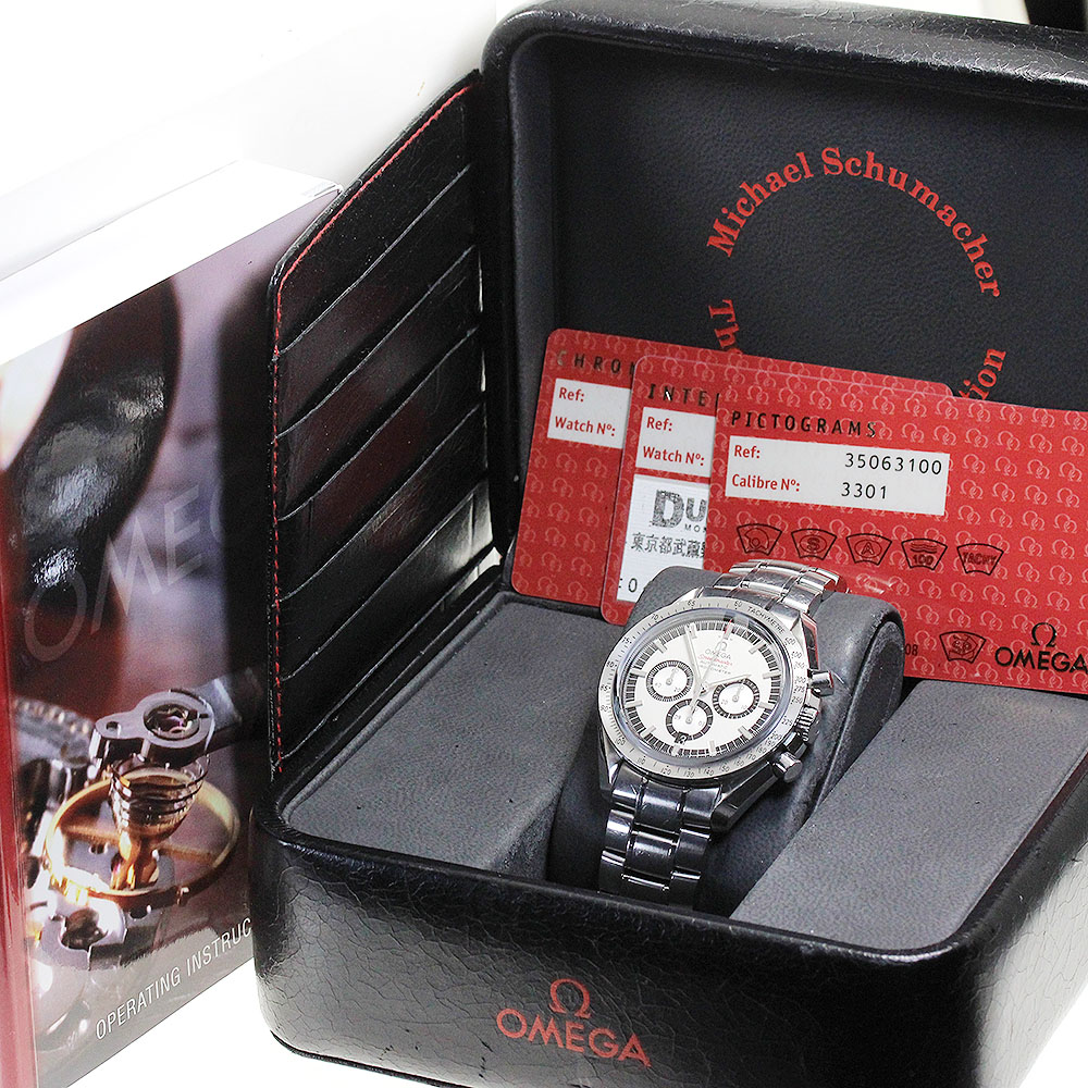 オメガ OMEGA 3506.31 スピードマスター レーシング レジェンド シューマッハ クロノグラフ 自動巻き メンズ 箱・保証書付き_866905【中古】 オメガ OMEGA 3506.31 スピードマスター レーシング レジェンド シューマッハ クロノグラフ 自動巻き メンズ 箱・保証書付き_866905【中古】