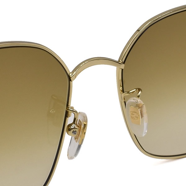 サングラス GG1146SK-003 サングラス アジアンフィット メンズ レディース ユニセックス ゴールド ブラウン