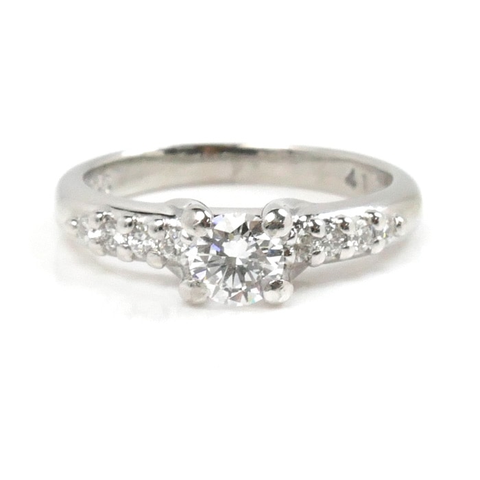 Christian Dior クリスチャンディオール Pt900プラチナ リング・指輪 ダイヤモンド0.36ct 7号 4.4g レディース 中古