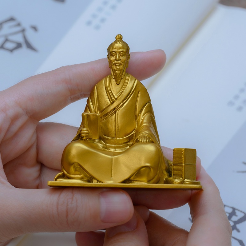 手作 王陽明 像 金色の輝く学問と成功の守護者贈り物やスピリチュアル空間におすすめ 手作 王陽明 像 金色の輝く学問と成功の守護者贈り物やスピリチュアル空間におすすめ