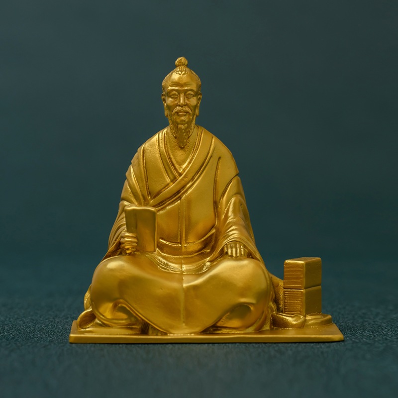 手作 王陽明 像 金色の輝く学問と成功の守護者贈り物やスピリチュアル空間におすすめ 手作 王陽明 像 金色の輝く学問と成功の守護者贈り物やスピリチュアル空間におすすめ