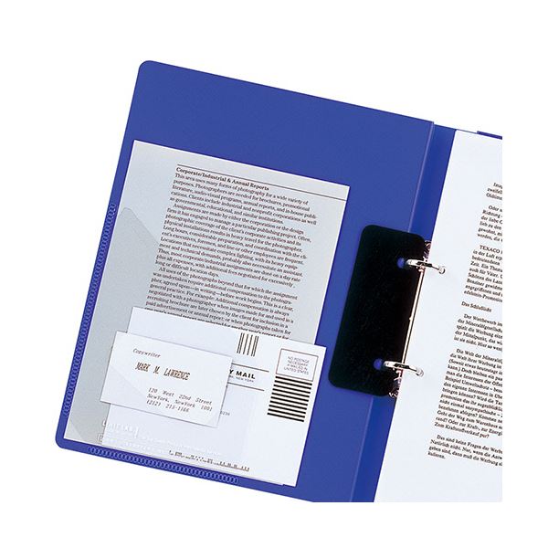 （まとめ）リヒトラブ リングファイル（カドロック＆ツイストリング） A4タテ 2穴 150枚収容 背幅27mm 水 F-867U-14 1セット（10冊） (×3セット) pattayablatt.com