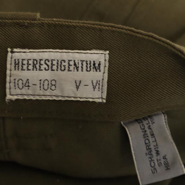 オーストリア軍 90s ミリタリー カーゴパンツ カーキ Austrian Army ボタンフライ メンズ