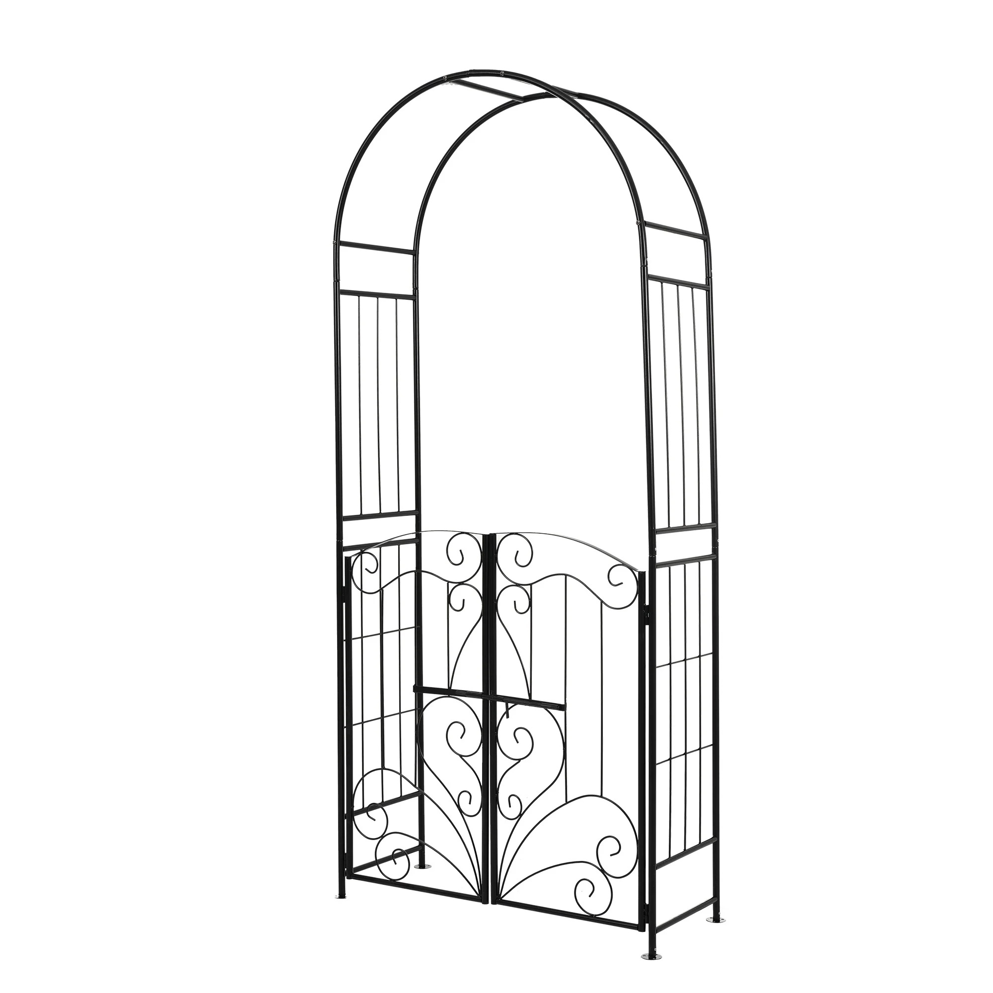 外 花立て ファニチャー ガーデン 扉付き アーチ 鉄製 ガーデニング