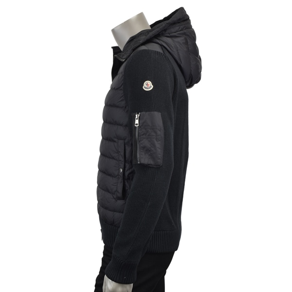 MONCLER モンクレール CARDIGAN TRICOT/ナイロン×ニット 切り替え ダウンジャケット/9B50800 A9340 999 MONCLER モンクレール CARDIGAN TRICOT/ナイロン×ニット 切り替え ダウンジャケット/9B50800 A9340 999