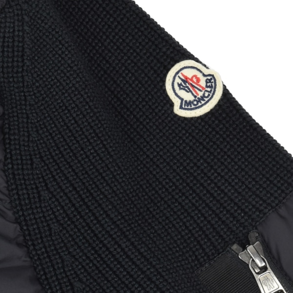 MONCLER モンクレール CARDIGAN TRICOT/ナイロン×ニット 切り替え ダウンジャケット/9B50800 A9340 999 MONCLER モンクレール CARDIGAN TRICOT/ナイロン×ニット 切り替え ダウンジャケット/9B50800 A9340 999
