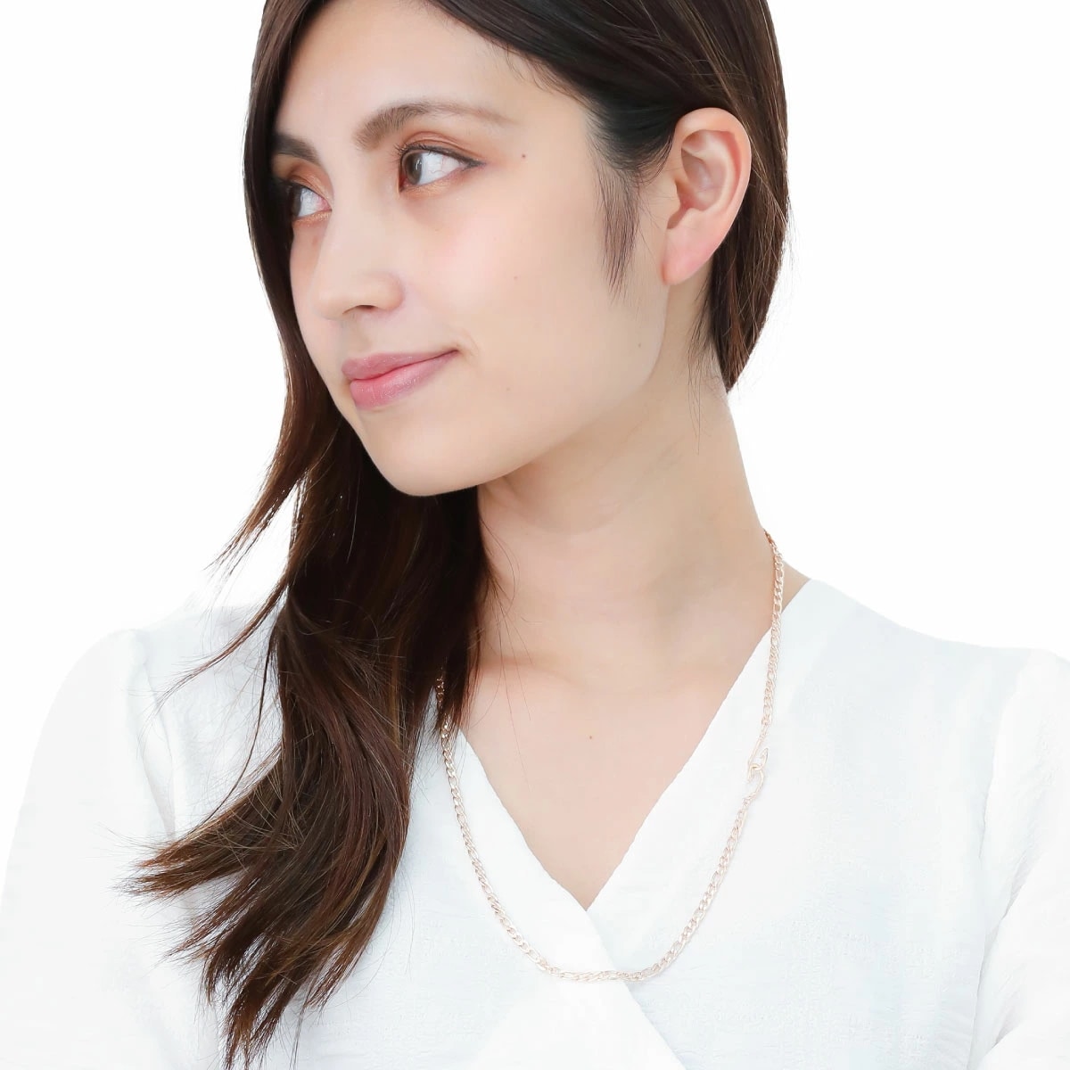 ネックレス サージカルステンレス ハワイアンジュエリー フィッシュフック ボックス フィガロ