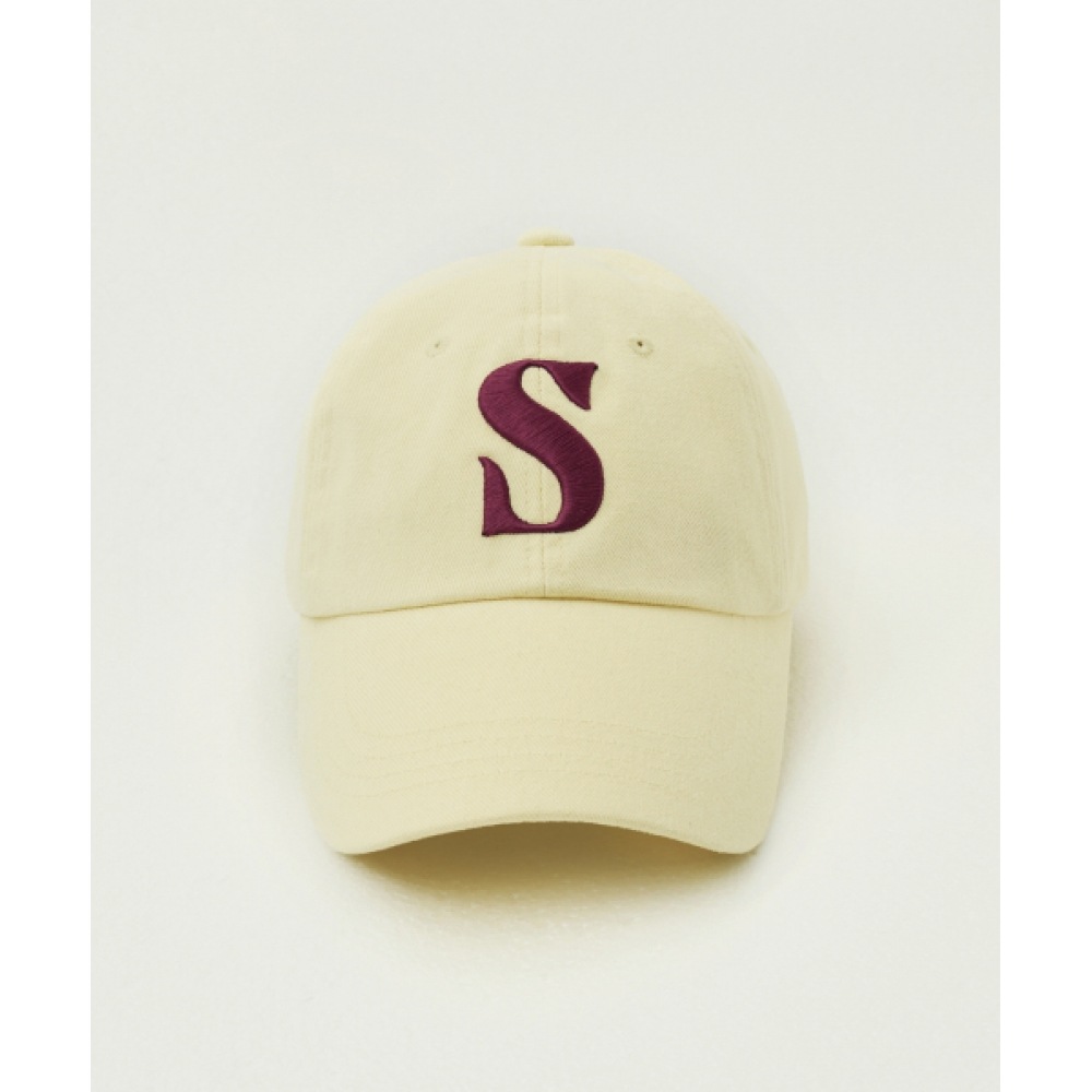 SATUR ビンテージカジュアルボールキャップイエロー SATUR ビンテージカジュアルボールキャップイエロー