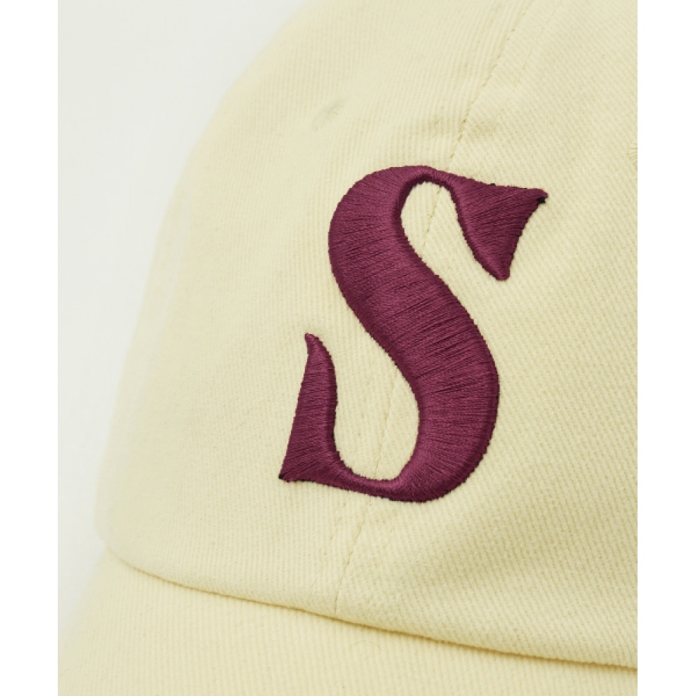 SATUR ビンテージカジュアルボールキャップイエロー SATUR ビンテージカジュアルボールキャップイエロー