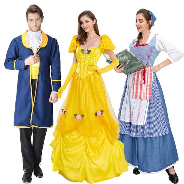 Qoo10] 美女と野獣 ベル プリンセスドレス 大人