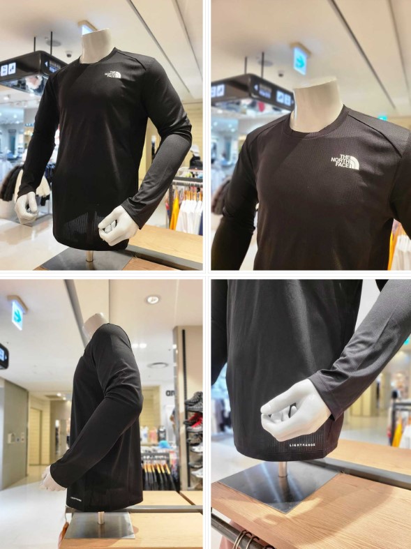 NT7TR11 MS SHADOW L/S R/TEE 韓国 ルーズフィット長袖 Tシャツ ロングTシャツ ベーシック オーバーフィット 切実起Tシャツ 柔らかさ ベーシック シンプル