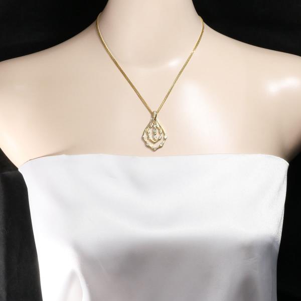 K18 18金 YG ネックレス ダイヤ 1.00 カード鑑別書 ジュエリー 中古