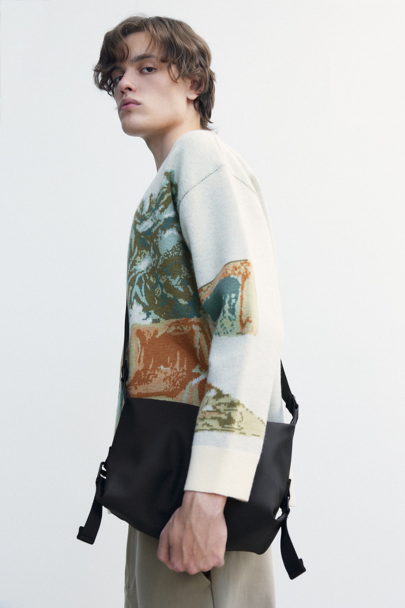 メンズ ルーズ 厚手 セーター アート カジュアル ユニークなデザイン 個性的なデザイン XS S M L XL 個性的 トップス ニットソー 袖あり 長袖 きれいめ シンプル 大人 上品 pattayablatt.com