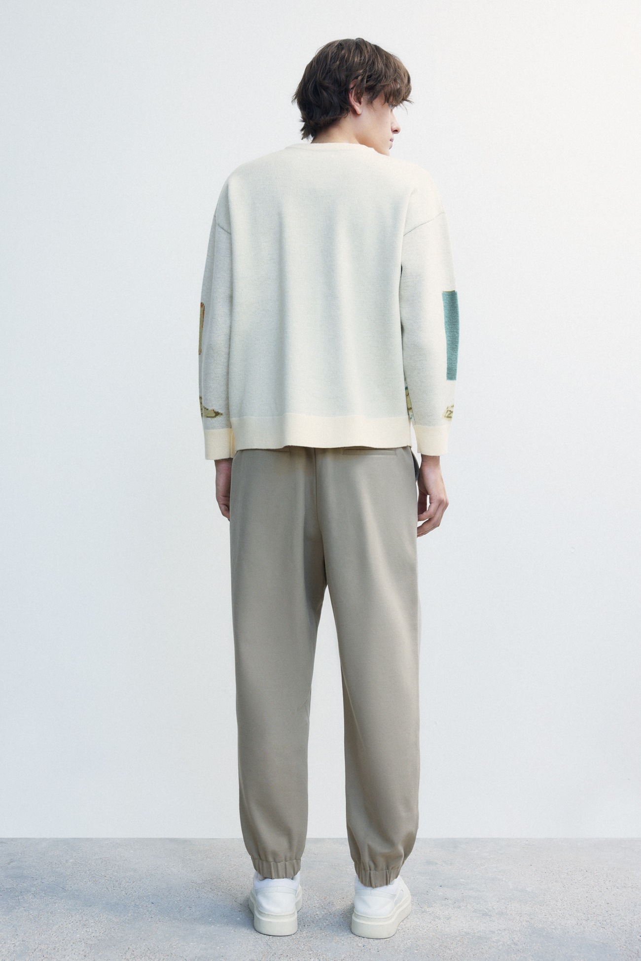 メンズ ルーズ 厚手 セーター アート カジュアル ユニークなデザイン 個性的なデザイン XS S M L XL 個性的 トップス ニットソー 袖あり 長袖 きれいめ シンプル 大人 上品 pattayablatt.com