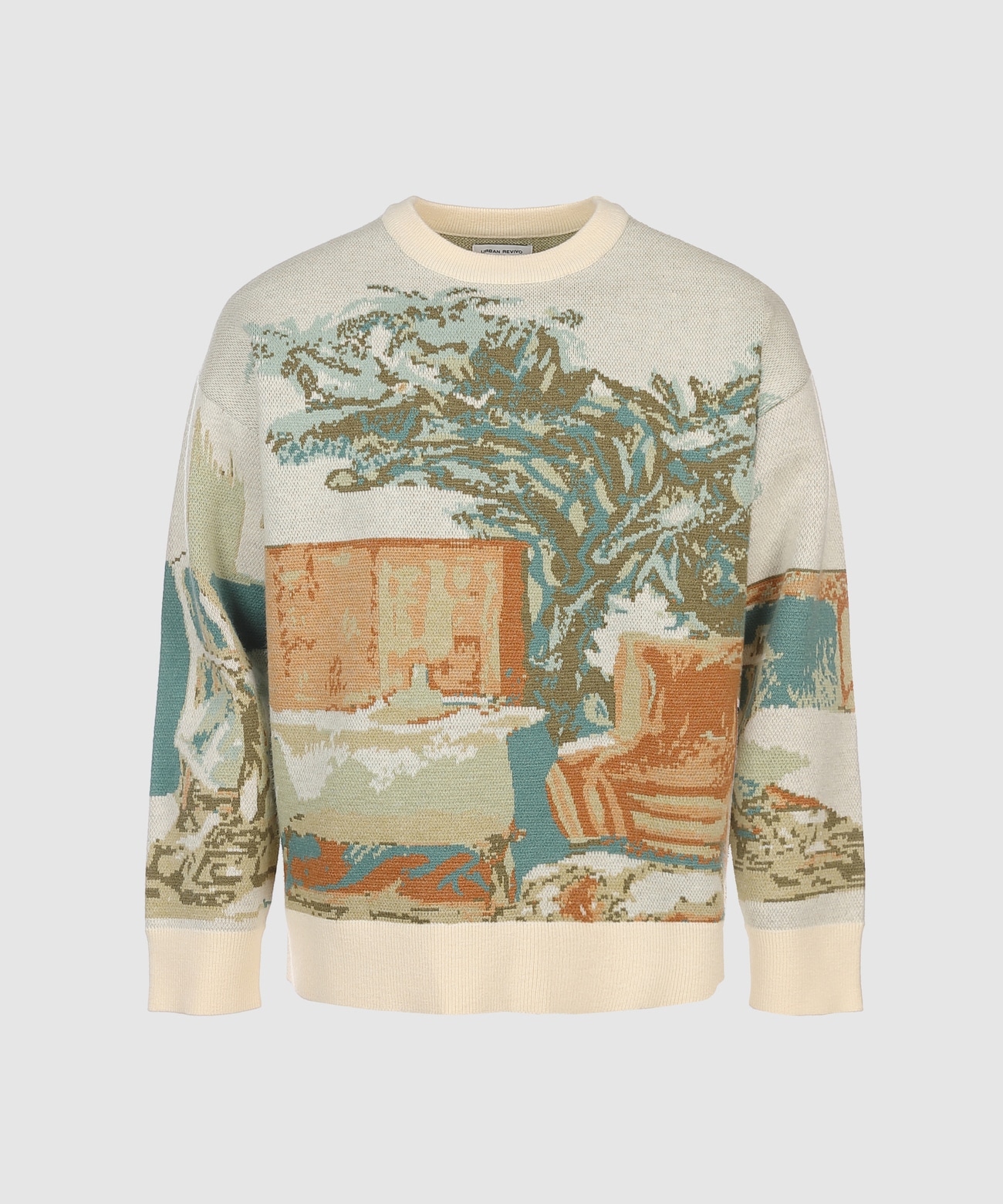 メンズ ルーズ 厚手 セーター アート カジュアル ユニークなデザイン 個性的なデザイン XS S M L XL 個性的 トップス ニットソー 袖あり 長袖 きれいめ シンプル 大人 上品 pattayablatt.com