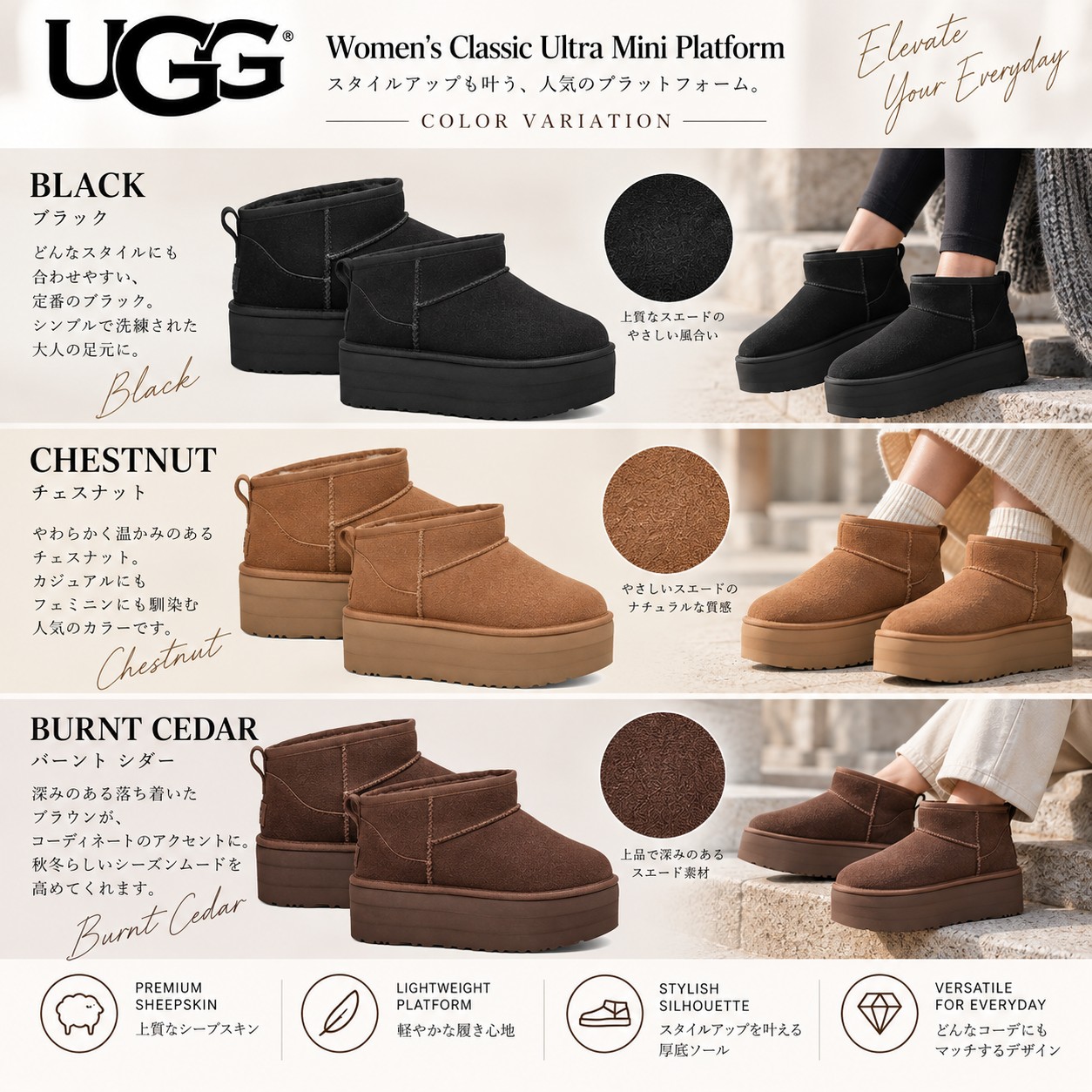 Qoo10] UGG 【期間限定特価】UGG Classic