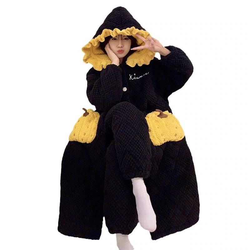 ルームウェア セットアップ 冬 スリーパー冬タイプ女性厚手連帽綿パジャマ保温ロングタイプ部屋着セット 可愛い パジャマ レディース 秋冬 韓国 部屋着 ルームウェア セットアップ 冬 スリーパー冬タイプ女性厚手連帽綿パジャマ保温ロングタイプ部屋着セット 可愛い パジャマ レディース 秋冬 韓国 部屋着