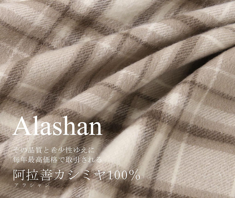 [Filomo]アラシャンカシミヤ100％大判マフラーストール