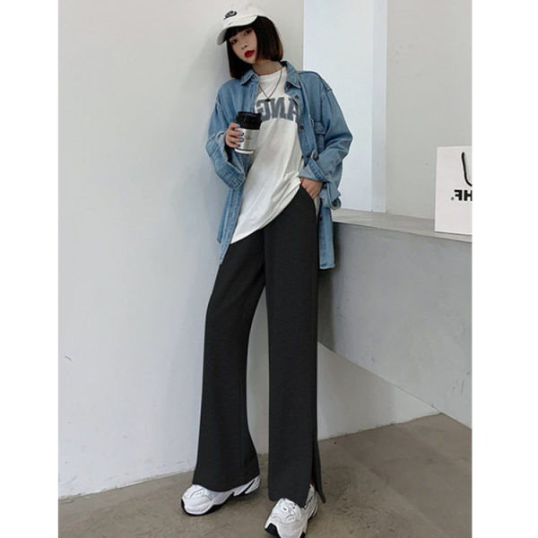 ブルレア　ブラックサイドスリット　カジュアルパンツ サイドスリットパンツ｜thea DANCE & RADIANCE｜LTD(ライフ