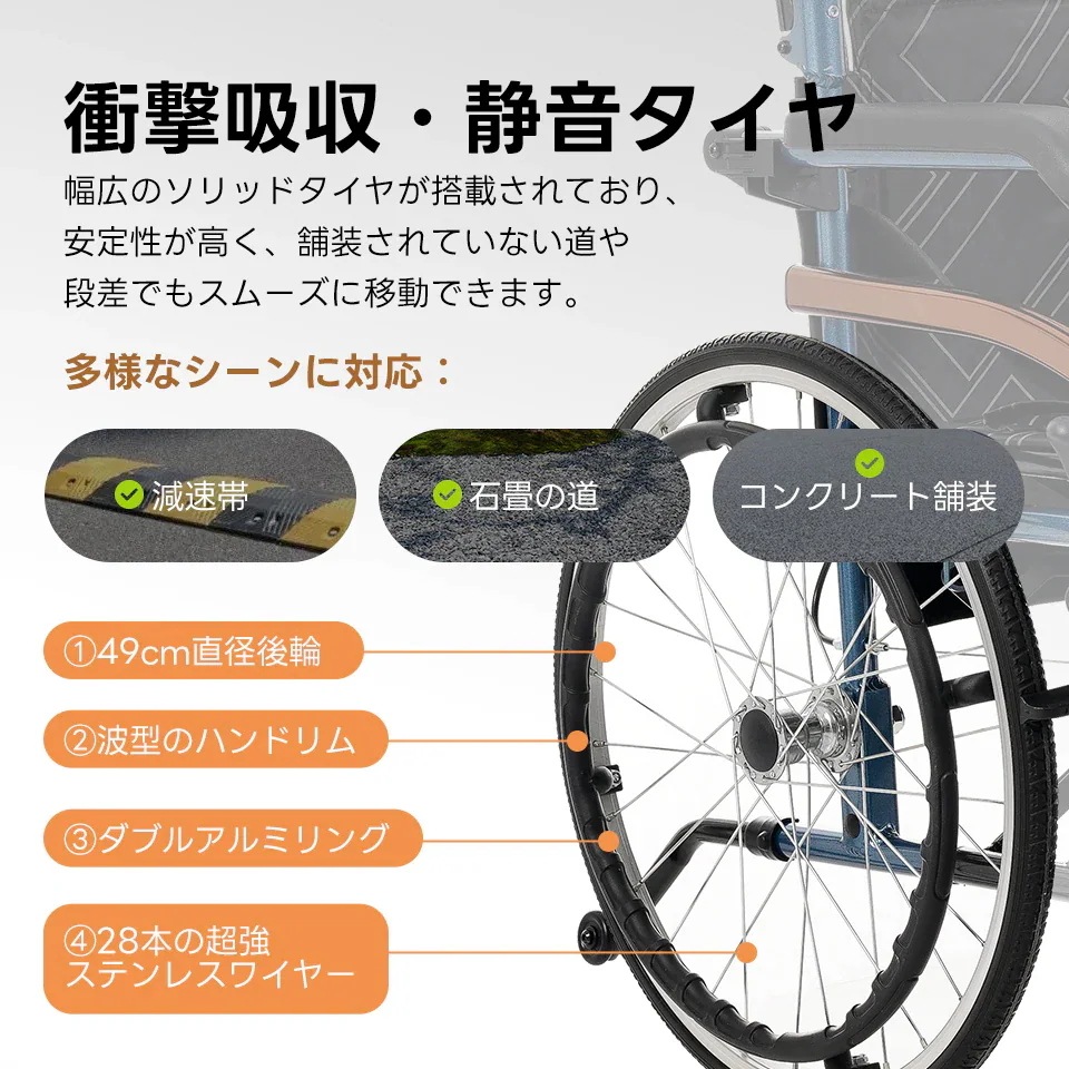 車椅子 アルミ製 軽量 四輪 自立可能 防水生地 ノーパンクタイヤ 介助ブレーキ付き コンパクト 折りたたみ可能 座面付き 四輪 介助用 キャスター付き 介護用品 自立式 軽量車椅子 おし 車椅子 アルミ製 軽量 四輪 自立可能 防水生地 ノーパンクタイヤ 介助ブレーキ付き コンパクト 折りたたみ可能 座面付き 四輪 介助用 キャスター付き 介護用品 自立式 軽量車椅子 おし