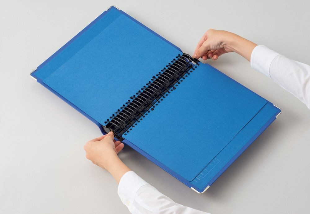 （まとめ買い）ライオン事務器 バインダー MP式 A4タテ 30穴 200枚収容 BD-300K 155-15 [x3]