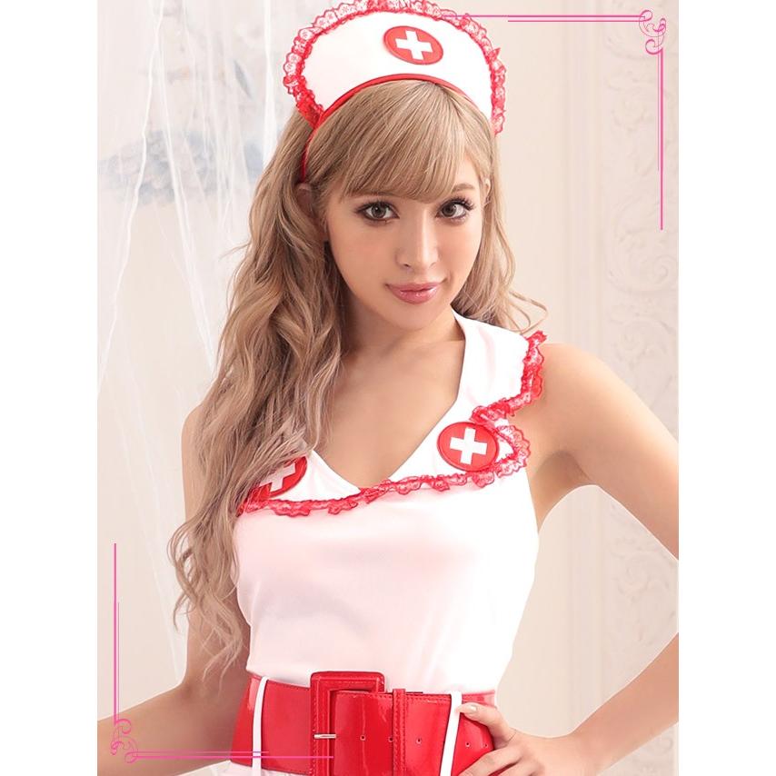 バレンタイン コスプレ 衣装 3点 セクシー ナース コスチュームセット ハロウィン レディース