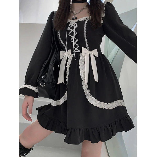Qoo10] [高品質]ロリータゴシックドレスガールパ