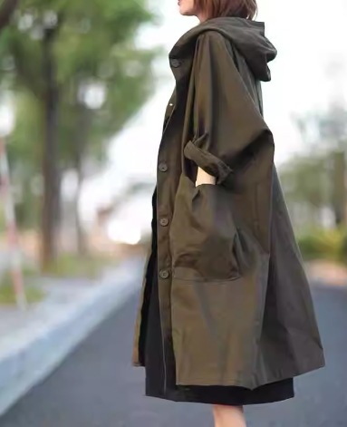 レディース コート アウター 上着 ウィンドブレーカー マウンテンパーカー ロング 長袖 ストレート ポケット ボタン フード 中厚手 大人可愛い シンプル カジュアル レトロ ラフ メンズライク レディース コート アウター 上着 ウィンドブレーカー マウンテンパーカー ロング 長袖 ストレート ポケット ボタン フード 中厚手 大人可愛い シンプル カジュアル レトロ ラフ メンズライク