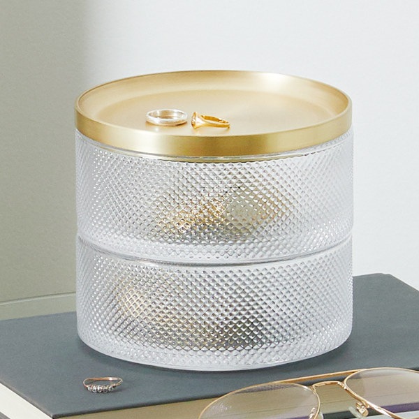 ジュエリーボックス テソラ メイクボックス umbra アンブラ 小物収納 ガラス レジン