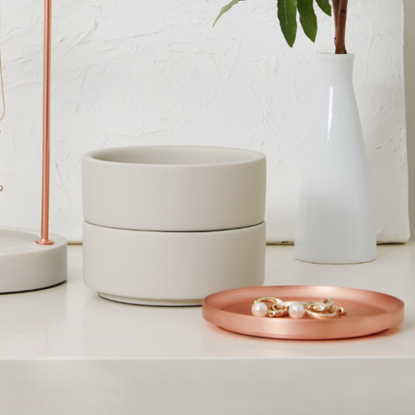 ジュエリーボックス テソラ メイクボックス umbra アンブラ 小物収納 ガラス レジン