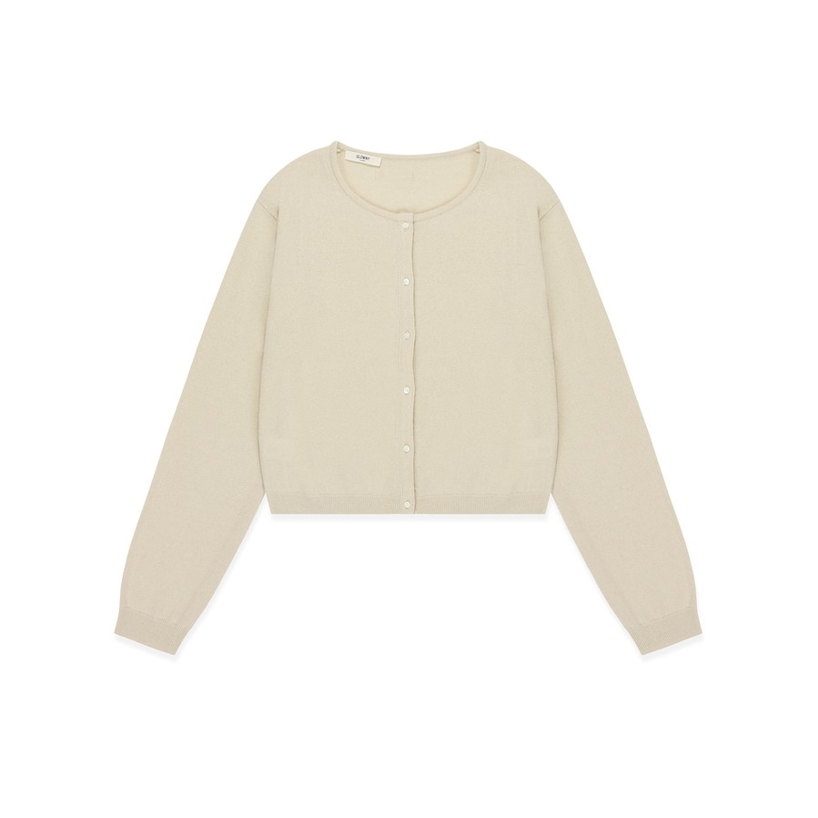 G CLASSIC LOOSE FIT CARDIGAN(BEIGE/BLACK)