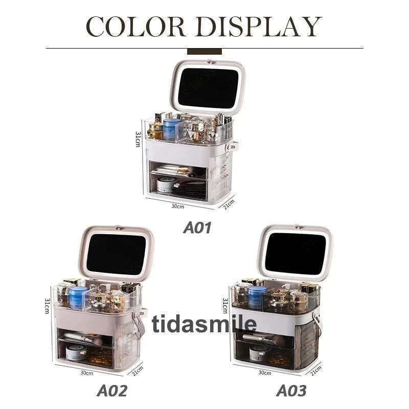 メイクボックス コスメボックス 鏡付き 化粧品収納 多機能 持ち運び 小物入れ 防塵 防水 美容 大容量 卓上収納 アクセサリー プレゼント 洗面所-60 メイクボックス コスメボックス 鏡付き 化粧品収納 多機能 持ち運び 小物入れ 防塵 防水 美容 大容量 卓上収納 アクセサリー プレゼント 洗面所-60