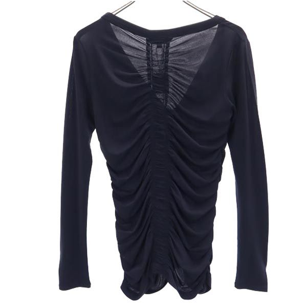 未使用 三陽商会 日本製 長袖 アンサンブル カットソー 2 ブラック LONDON キャミソール シャーリング レディース 未使用 三陽商会 日本製 長袖 アンサンブル カットソー 2 ブラック LONDON キャミソール シャーリング レディース