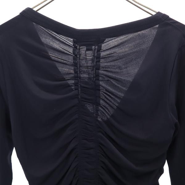 未使用 三陽商会 日本製 長袖 アンサンブル カットソー 2 ブラック LONDON キャミソール シャーリング レディース 未使用 三陽商会 日本製 長袖 アンサンブル カットソー 2 ブラック LONDON キャミソール シャーリング レディース