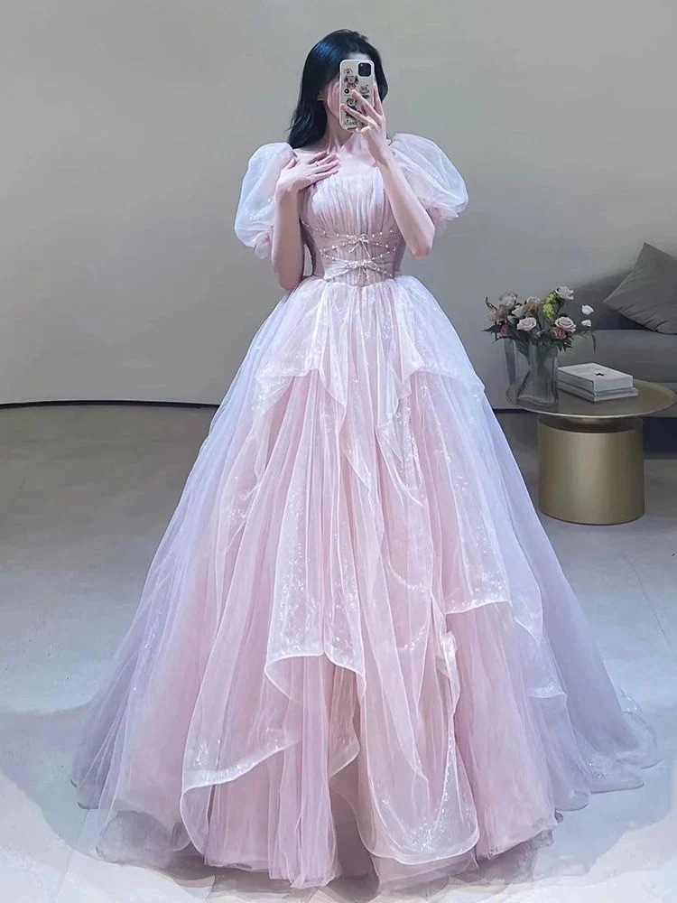 フレンチイブニングドレス女性2023新作宴会ワンピース ドレス フレンチイブニングドレス女性2023新作宴会ワンピース ドレス