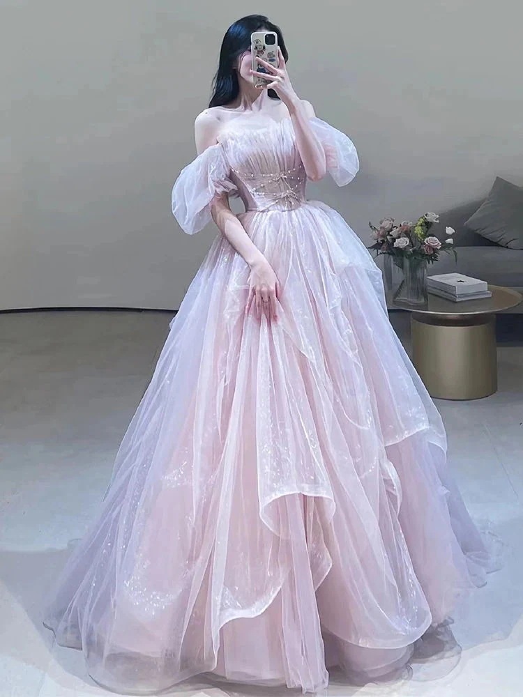 フレンチイブニングドレス女性2023新作宴会ワンピース ドレス フレンチイブニングドレス女性2023新作宴会ワンピース ドレス