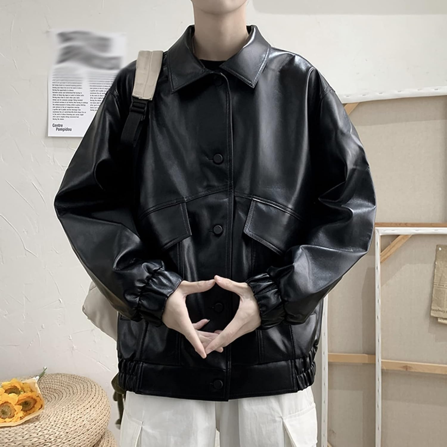 革ジャン レザージャケット メンズ フェイクレザー ライダースジャケット カジュアル ジャンパー ブルゾンアウター 保温性 防風 スタジャン お洒落 大きいサイズ 上着 デイリー キャンプ
