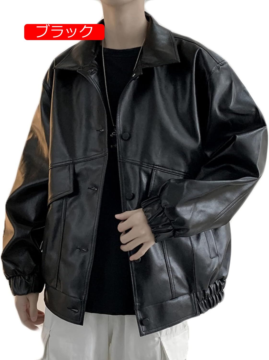 革ジャン レザージャケット メンズ フェイクレザー ライダースジャケット カジュアル ジャンパー ブルゾンアウター 保温性 防風 スタジャン お洒落 大きいサイズ 上着 デイリー キャンプ