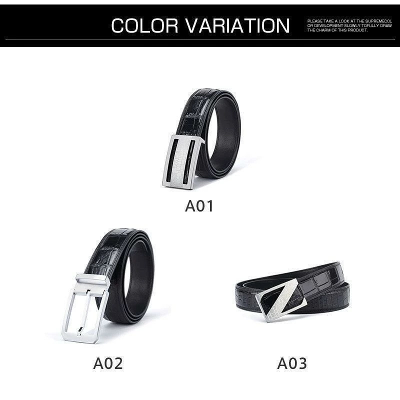 特別価格ベルト メンズ ワニ革 本革ベルト 紳士ベルト メンズファッション 高品質 普段使い ビジネス フォーマル 通勤 通学 プレゼント おしゃれ