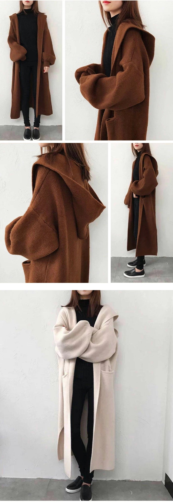 ロング カーディガン フード付き 厚手 秋冬 レディース コーディガン コート ニットカーディガン ロング丈 セーター ロングニット ルーズ リブ 長袖 羽織り 畦編み アウター 女らしい ロングセー ロング カーディガン フード付き 厚手 秋冬 レディース コーディガン コート ニットカーディガン ロング丈 セーター ロングニット ルーズ リブ 長袖 羽織り 畦編み アウター 女らしい ロングセー